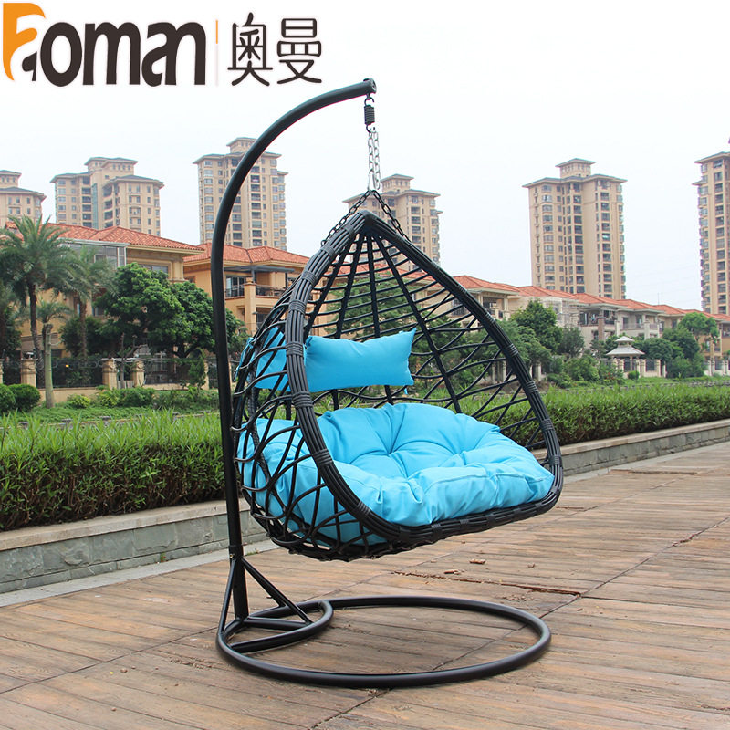 奥曼吊椅粗藤双人吊篮仿藤鸟巢椅阳台摇篮椅室内休闲网红户外秋千