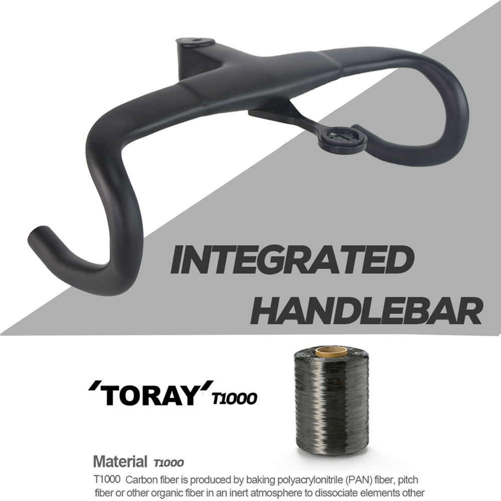 F车把碳纤维一体公路车把F12一体式公路把专配皮娜车架的把手