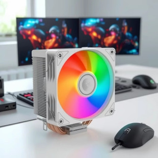 天极风S50 CPU塔式散热器115X/1700/1366风冷散热器静音4热管彩灯