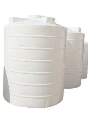白色3000升塑胶水塔 水处理水箱 6吨塑料塔 6000L平底pe楼顶水箱
