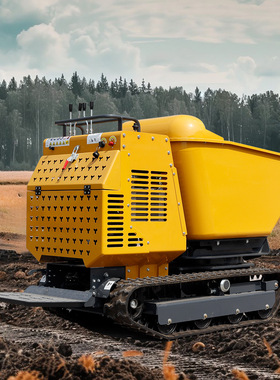 小型多功能履带式液压自卸翻斗车 自装自卸沙子石子运输 Dumper