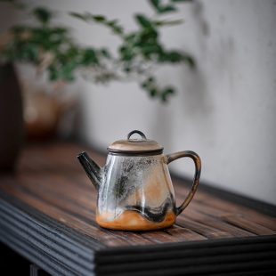 高钟壶 柴烧茶壶泡茶壶陶瓷茶具功夫茶具泡茶神器茶壶泡茶家用