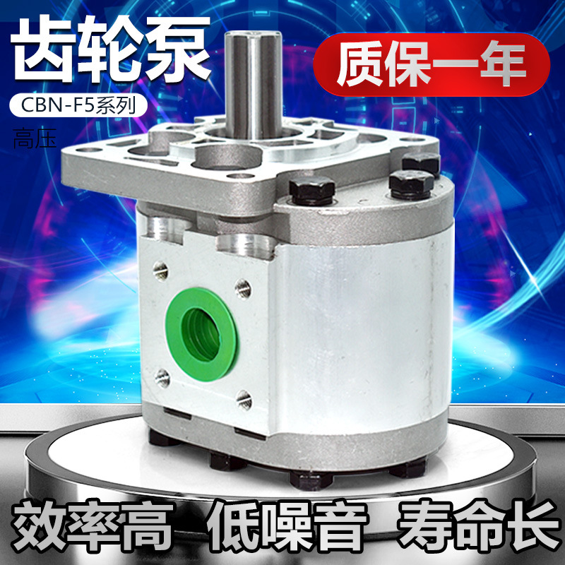 液压油泵高压齿轮泵CBN-F532F550平花键轴法兰装载机精密高压油泵