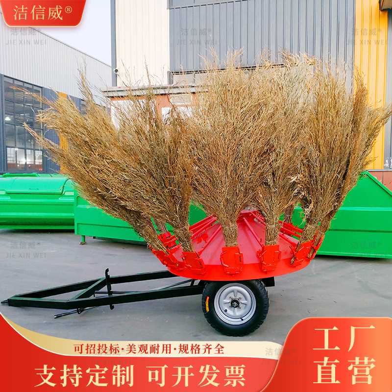 厂家直发16把牵引式扫地机 道路垃圾清扫车 乡镇风火轮扫路车
