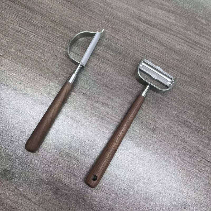 胡桃木家用厨房不锈钢专用削皮刀土豆水果高端质量削皮刀
