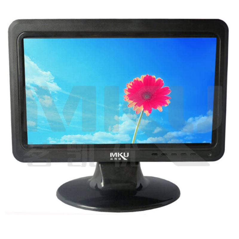 10寸宽屏液晶监视器LED塑料壳1024X600监视器BNC AV电脑功能C1001