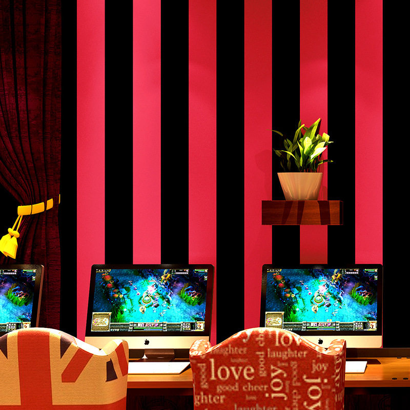 北欧现代简约黑白彩色网红条纹防水pvc墙纸客厅卧室房间背景壁纸,橡塑材料及制品,其他塑料制品,淘宝优惠券,粉丝福利购,淘宝优惠卷