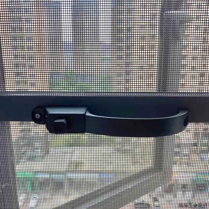 金刚网纱窗窗户防盗拉手配件五金执手插销推拉锁扣移门把手柄