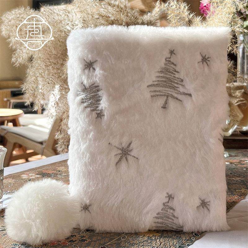 真我 白绒绒 毛绒刺绣圣诞布书衣手工手帐本A5A6记事本套装礼物,文具电教/文化用品/商务用品,手帐/日程本/计划本,淘宝优惠券,粉丝福利购,淘宝优惠卷