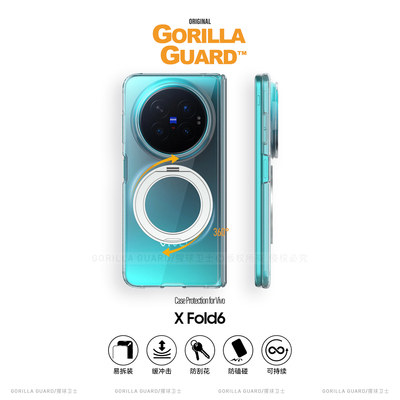 适用vivoXFold6折叠屏手机壳透明