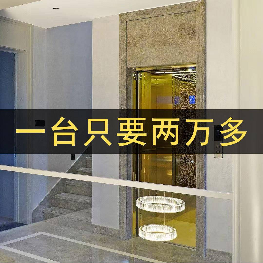 厂家直供室内外无底坑家用电梯自建房复式阁楼电动观光家用电梯