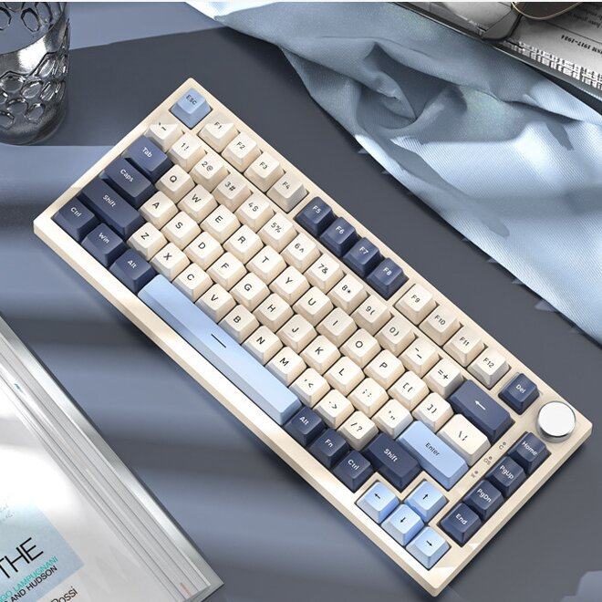 攻击鲨K85电竞磁轴机械键盘客制化PBT键帽RT模式82键RGB可调键程