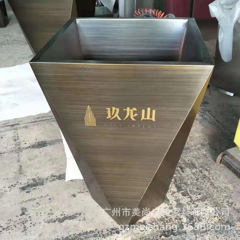 异型不锈钢花箱 售楼中心门前摆放花盆 厂家批发