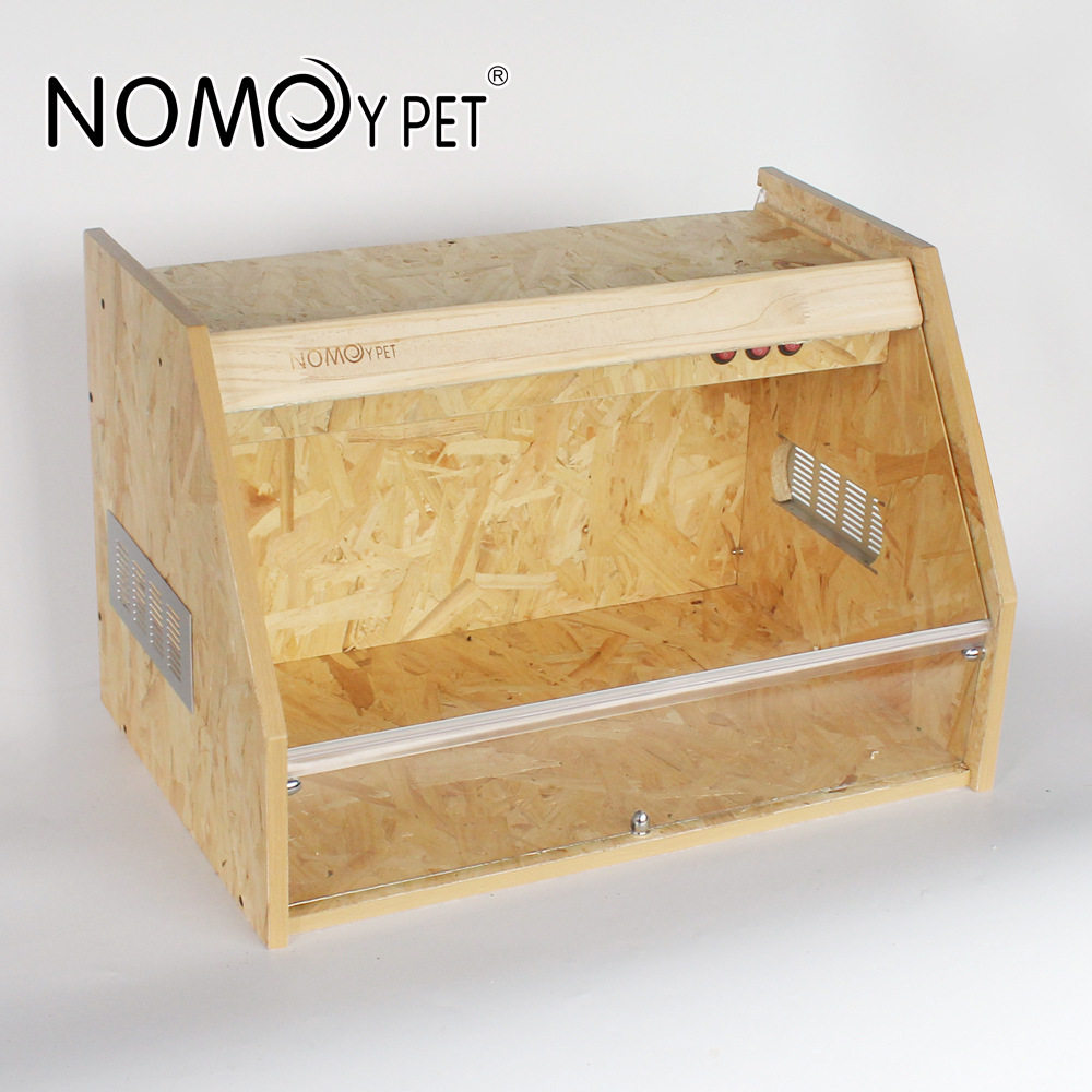 诺摩osb组装斜面箱60*40*40爬宠箱全景陆龟守宫蜥蜴半水龟寄居蟹