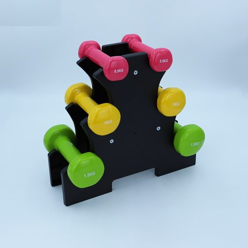 实心铸铁12KG哑铃套装浸塑哑铃家用商用男女通用健身房小哑铃厂家