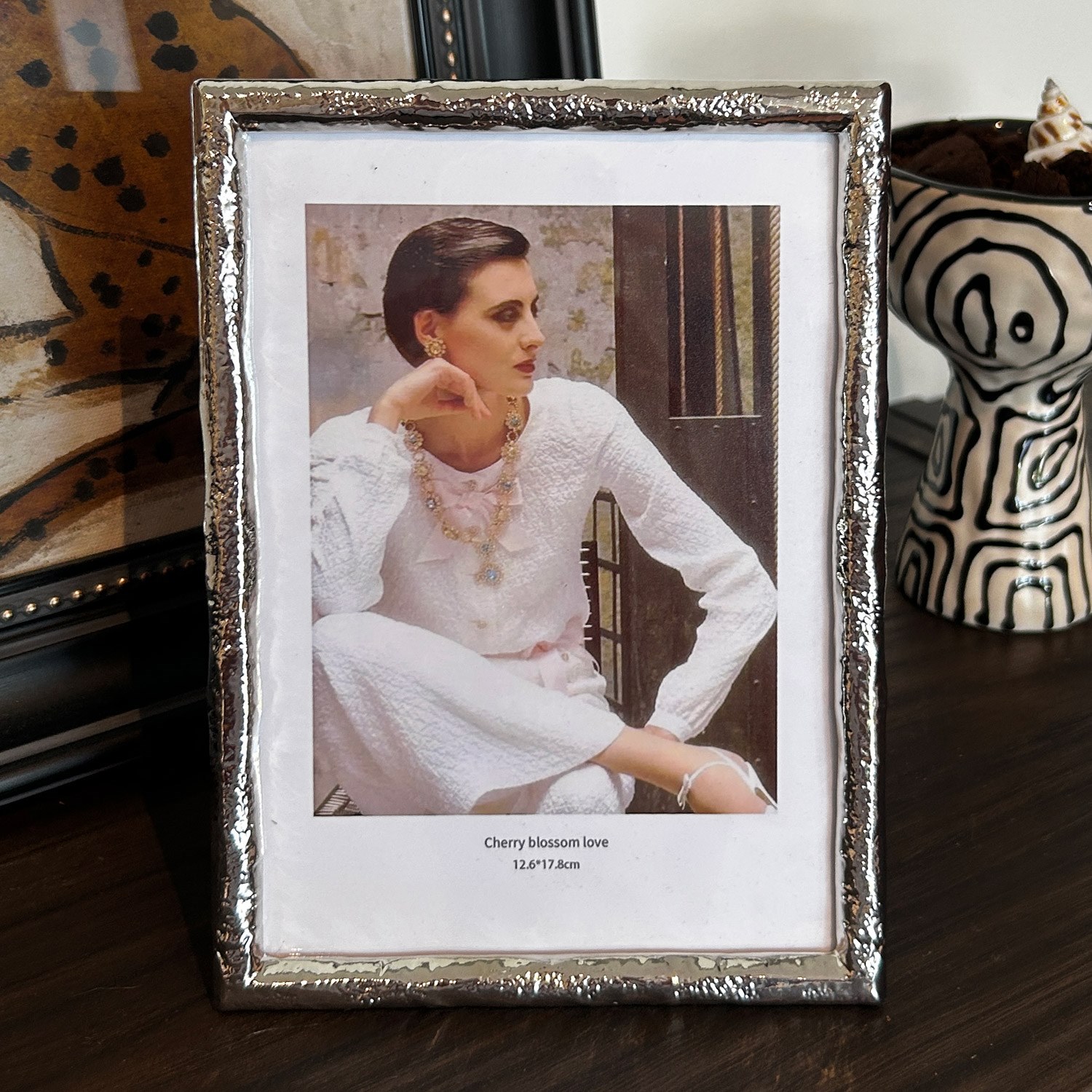 6寸7寸10寸相框摆台洗照片轻奢简约银色美式装饰品摆件相片框画