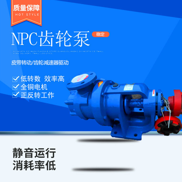 厂家供应NPC泵头齿电动齿轮泵化工泵转子泵