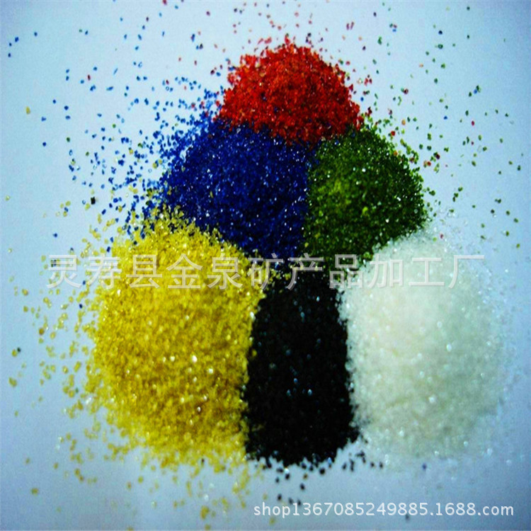 厂家供应透明玻璃砂 彩色玻璃砂 水族微景观玻璃砂 沙漏玻璃砂