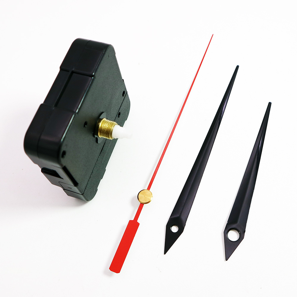 厂家直供石英挂钟机芯24小时钟表机芯+HR9312金属钟针配件工厂