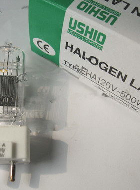 USHIO EHA 120V500W,Wasino Waida光学PG机床卤素灯泡,120V 500W