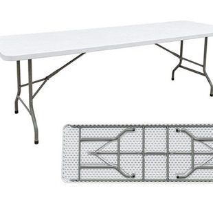 C240厂家直销塑料长方桌休闲户外专用桌子沙滩桌子塑料大排挡桌子