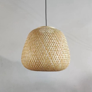 榻榻米装 日式 床头吊灯竹篾编织日式 竹艺竹编新中式 饰吊灯 民宿风格
