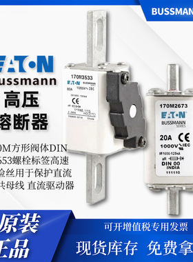 170M4558 BUSSMANN轨道交通690V 40-2000A高速熔断器 方形 指示灯