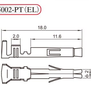 HXH 红星 接线端子45002-01PT 条形连接器 EL-01PT 一盘5000只