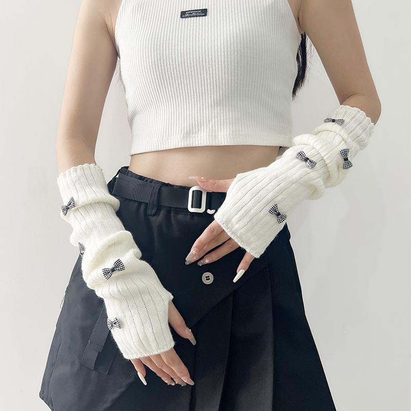 夏诺秀彩亚文化蝴蝶结手臂套