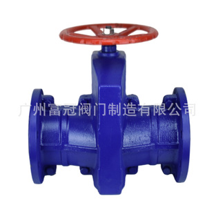 矿用耐磨橡胶胶管阀门 电动法兰胶管阀 GJ941X 6铸铁电动管夹阀