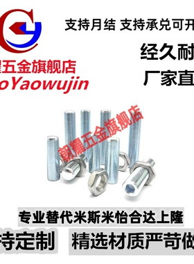 ANB8-20/25/30/35/40/45/50/60内六角孔型调整螺栓细牙型国标碳钢