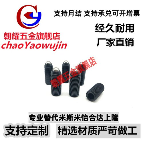 BPSLS3/4/5/6/8/10/12/16-20/30/40/50/60顶丝球头柱塞ZAD01