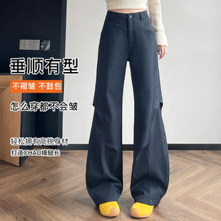 蜜糖之城工装裤女款秋冬2025新款运动加绒小个子裤子直筒休闲裤