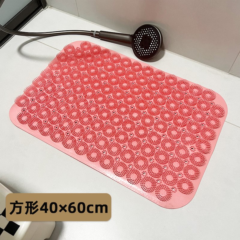 浴室防滑垫圆形卫生间洗澡脚垫家用老人防摔垫厕所淋浴房按摩地垫