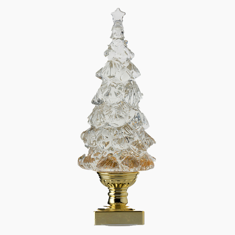 520音乐盒发光飘雪八音盒圣诞树流沙小夜灯女孩礼物儿童生日摆件