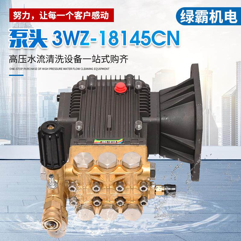 高压自助洗车泵清洗机泵头高压柱塞喷雾泵通用 泵头3WZ-18145CN