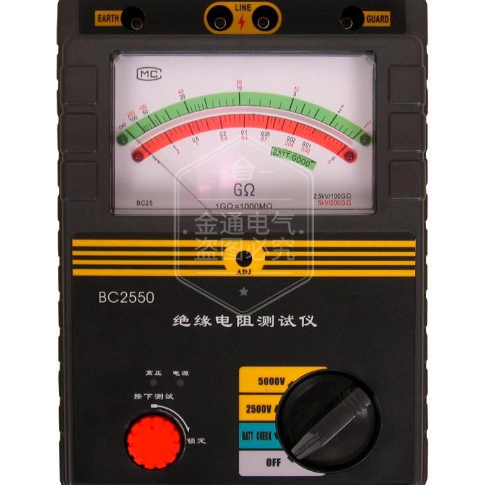 BC2550型绝缘电阻测试仪/绝缘电阻测试仪/电阻测试仪