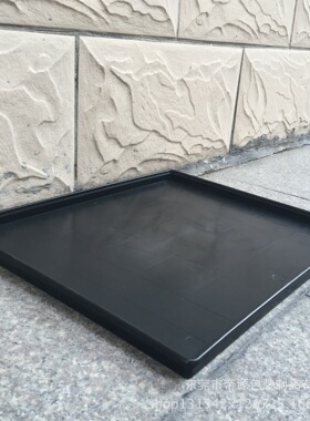 塑料黑色防静电大号方盘650*650*40mm  防静电托盘 厂家直销