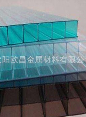 通辽蓝色阳光板双层雨棚温室大棚阳光板花房厂房屋面蓝色阳光板