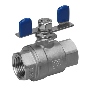 1000PSI 蝶型把手内螺纹球阀 厂家供应 304不锈钢2PC球阀