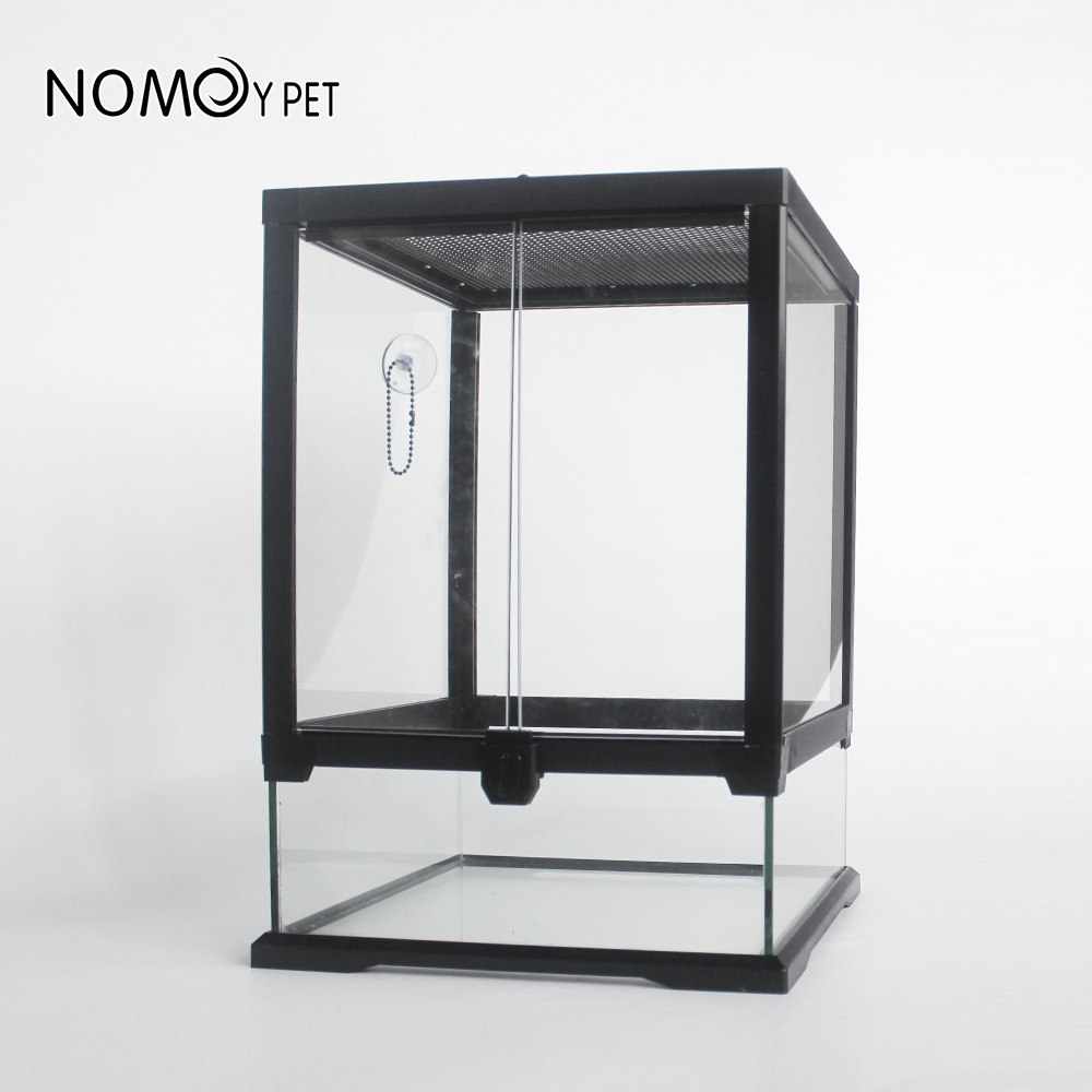 爬虫雨林缸可折叠玻璃缸爬缸乌龟守宫蜥蜴爬宠前开门可拆卸饲养缸