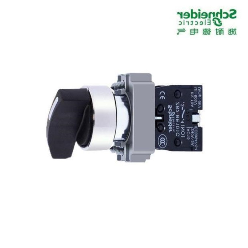 22mm 3档二常开黑色长柄自锁选择开关XB2BJ33C=ZB2BZ103C+ZB2BJ3C