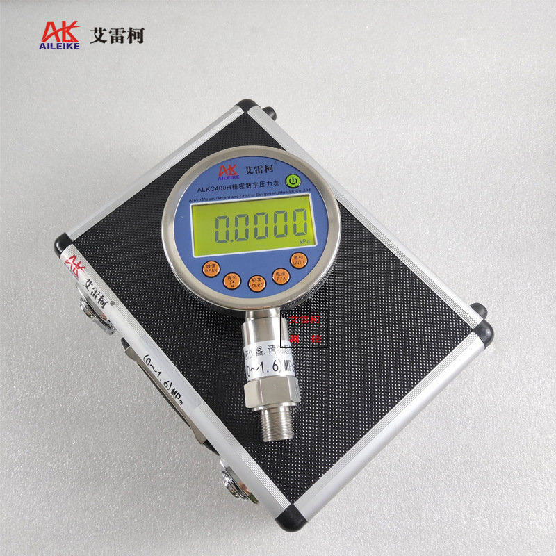艾雷柯数字标准表ALKC400H数字压力表0~1.6MPa数显背光0.05级