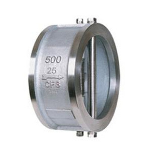 对夹双瓣止回阀DN50 H71X止回阀 800 16铸钢对夹双瓣止回阀 H76X