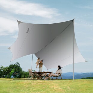 原始人露营帐篷天幕二合一户外折叠便携式全套装备野餐用品遮阳棚