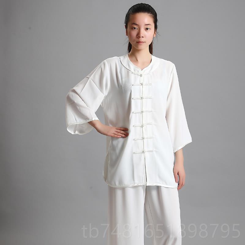 正品武宏极太极服女春春秋季比赛中练功服太极拳演出服中老年术服