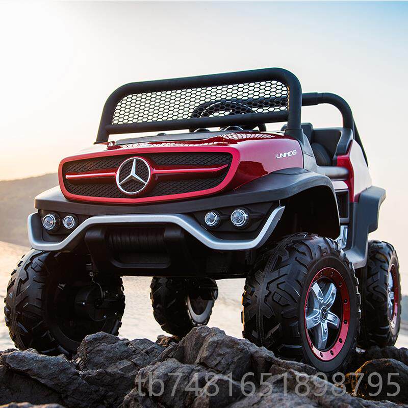 正品奔驰儿童坐电动车四轮遥宝控汽小孩宝越野双座玩具车子可大车