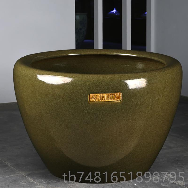 正品德镇陶瓷大缸古法养鱼花缸乌龟荷缸睡莲种树缸公庭院景摆件水