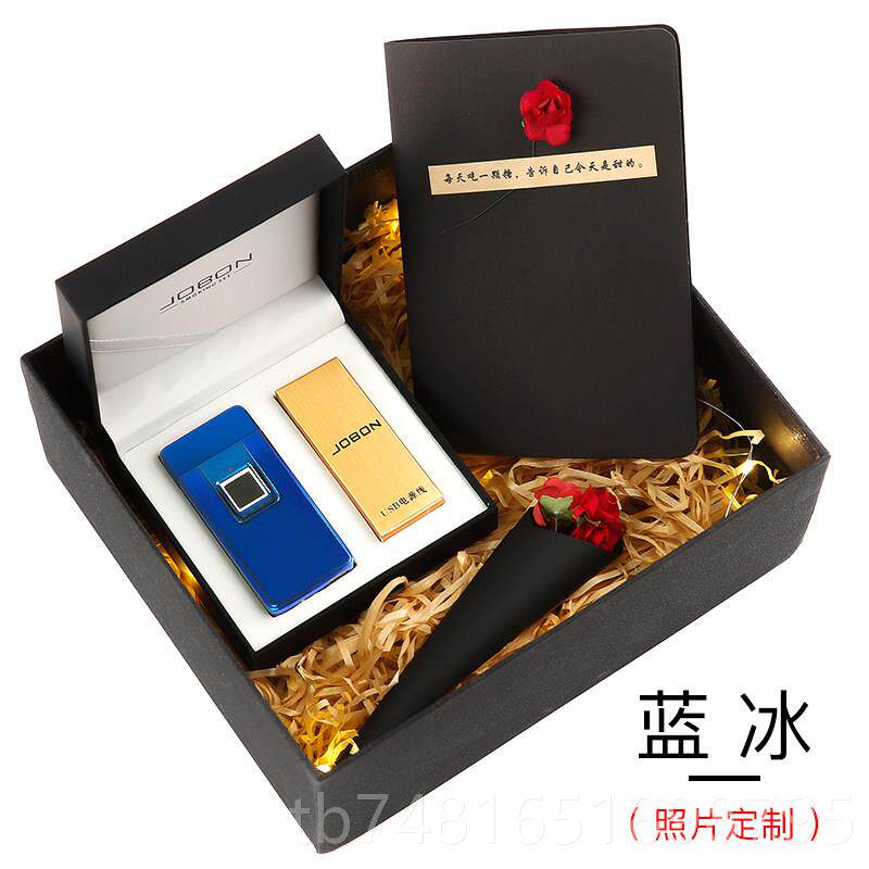 正品刻高档指纹识别充电打火机风个防性定制照片真字送男友创意礼