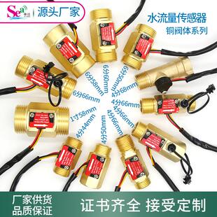 厂家直销霍尔流量计 铜流量计 涡轮流量传感器 霍尔水流量传感器